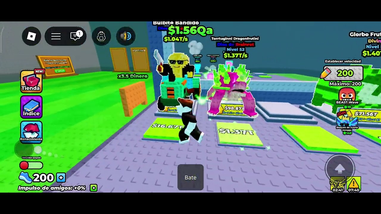 Jugando escapa de tsunami por bloques de suerte 