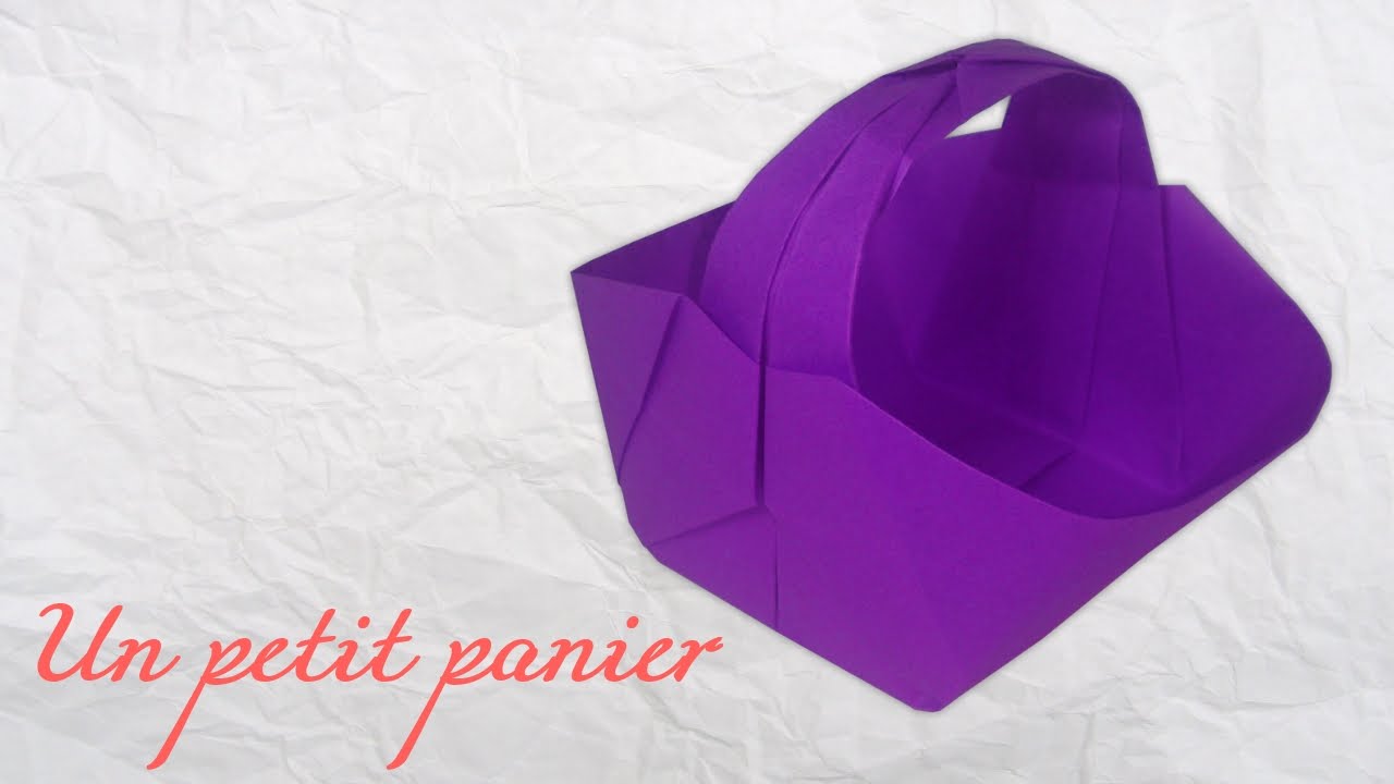 Origami ! Un petit panier - Tuto DIY facile et rapide !