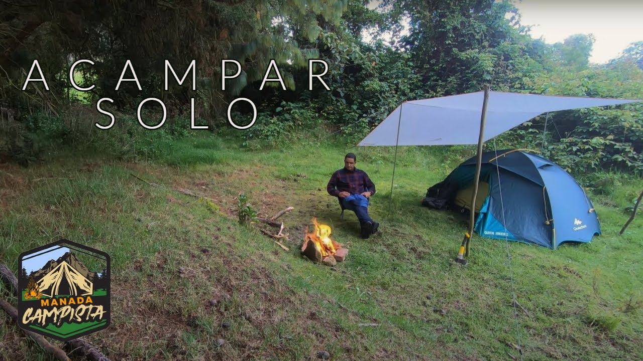 Acampando una noche SOLO en el Bosque