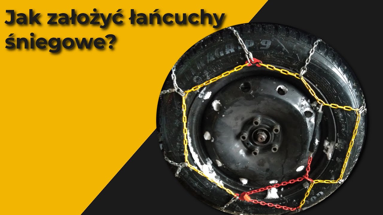 Jak założyć łańcuchy śniegowe na koła?