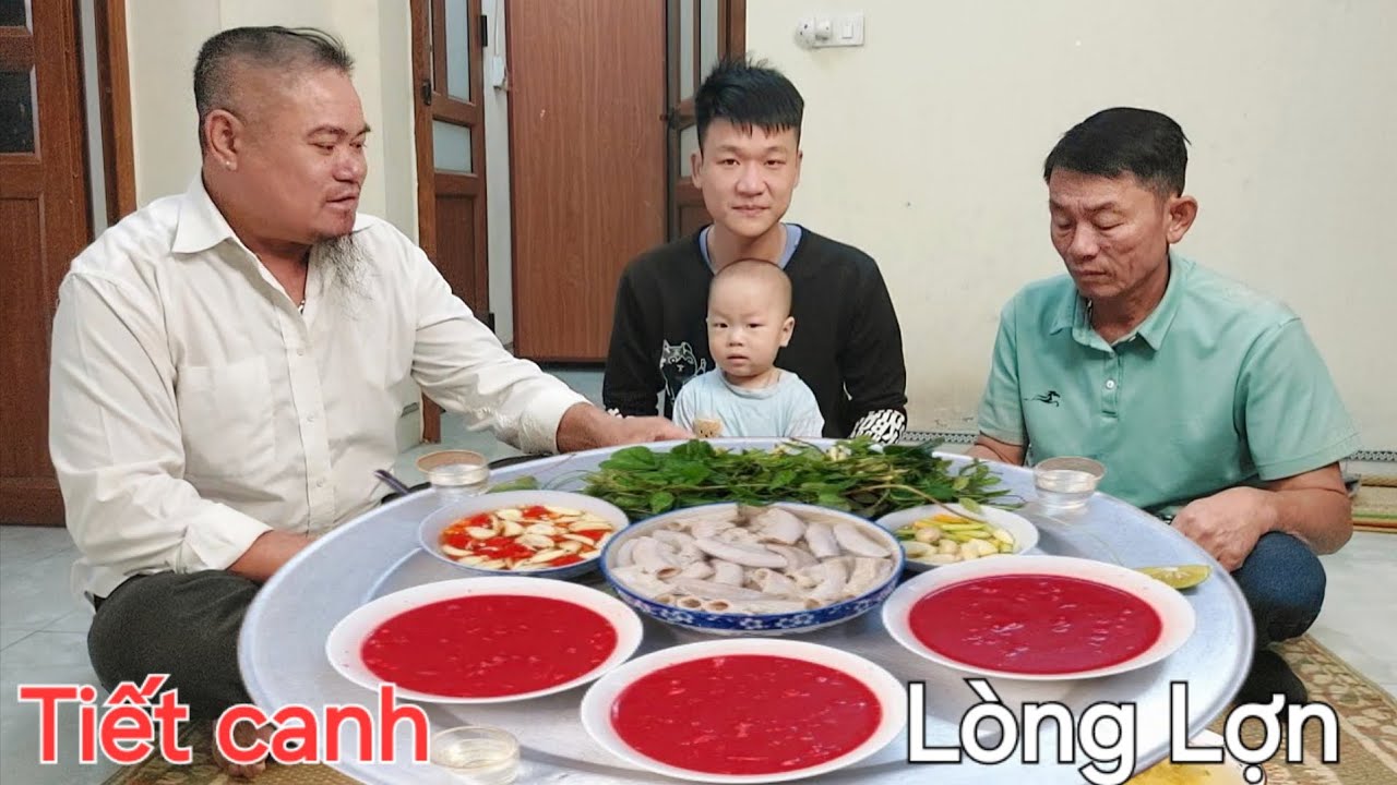 Thánh Ăn Tiết Canh.Lâu Rồi Mới Được Bữa. Lòng Lợn Tiết Canh Ngon | Biển Nguyễn ngọc 