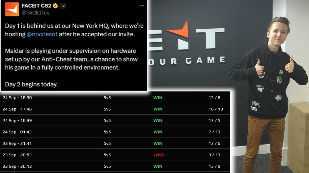Новый игрок Faceit №1 Нокрис — читер или будущий профессионал?