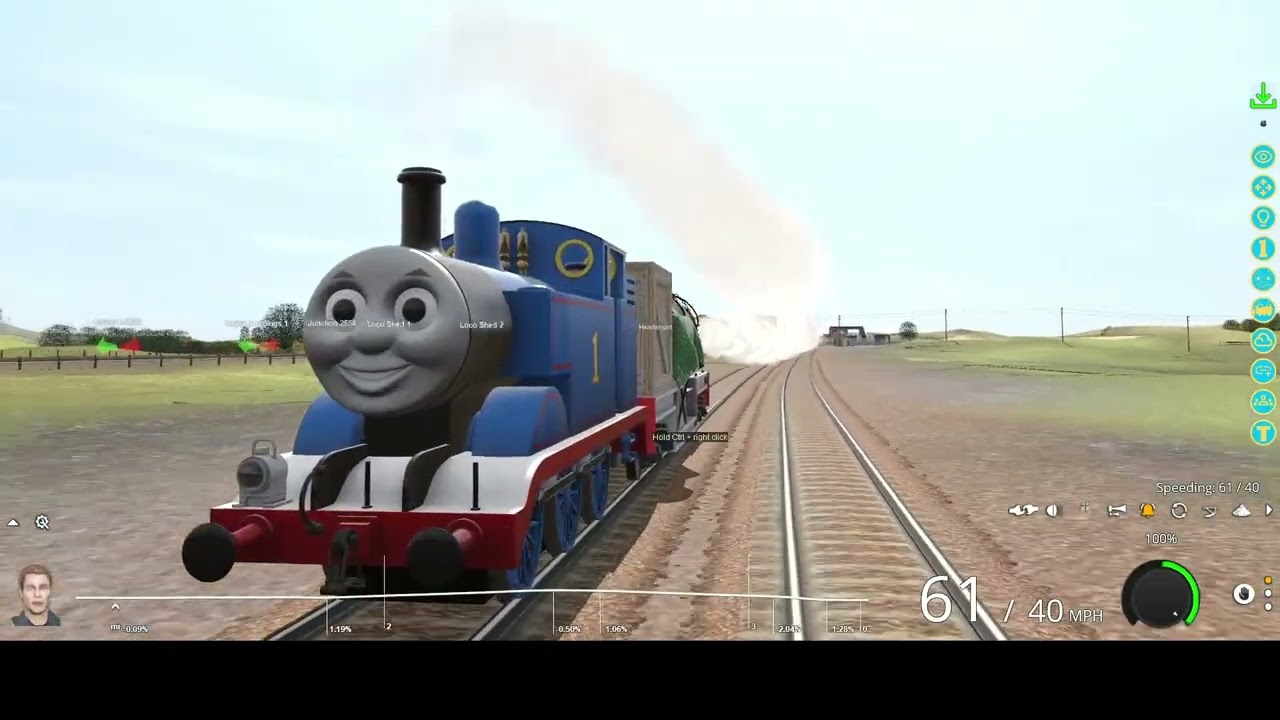 THOMAS PULLS THE JET ENGINE