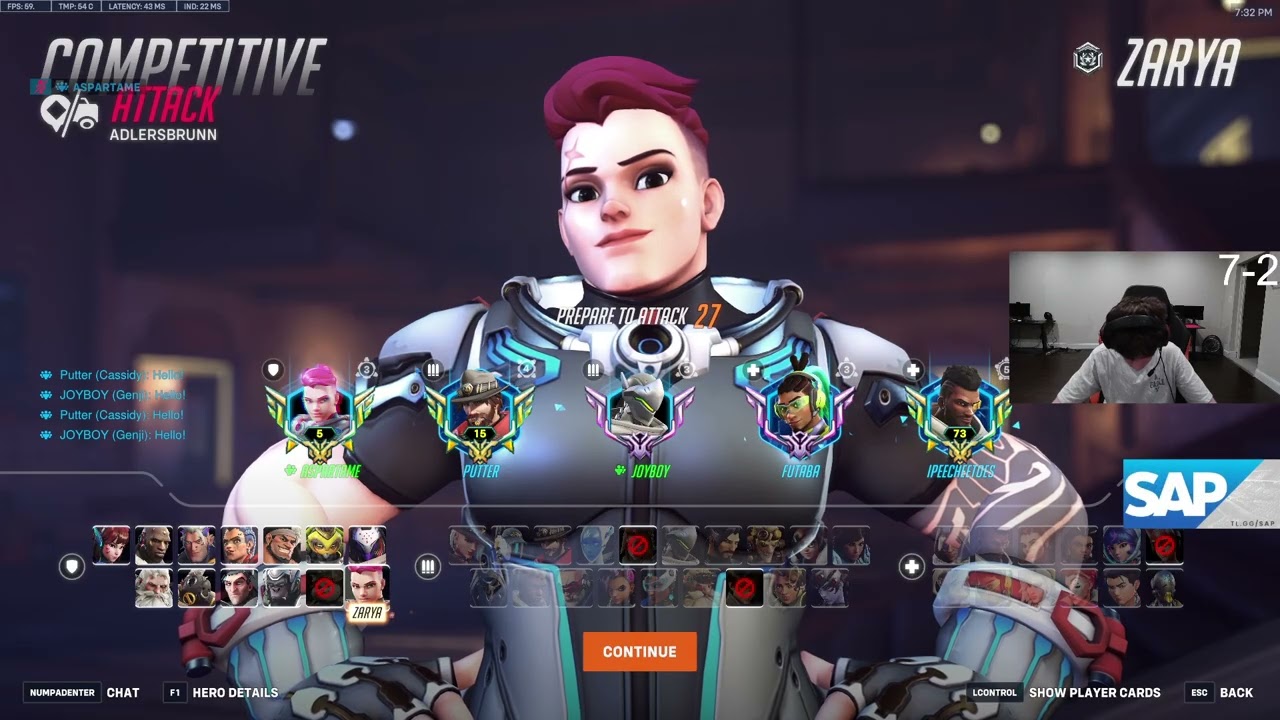 20 тыс. урона! TL INFEKTED ZARYA OVERWATCH 2 GAMEPLAY SEASON 19 TOP 500