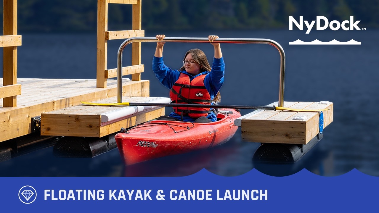 NyDock Floating Kayak Launch Makes Getting on the Water Easy