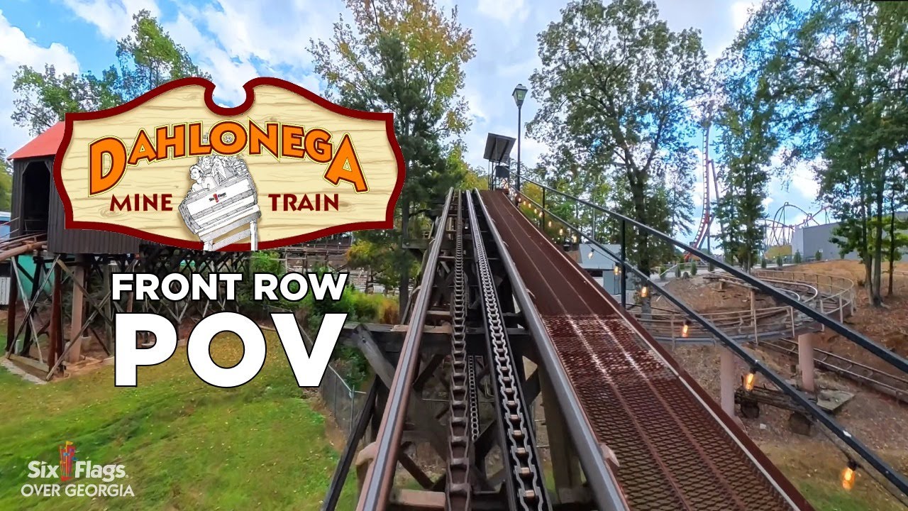 Dahlonega Mine Train | Official Front Row POV | Six Flags Over Georgia
