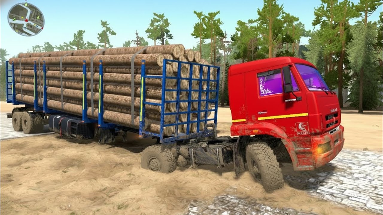 Spintire Mudrunner Deep Mud vs Mods Truck! Driver skill test! #5 #mudrunner 