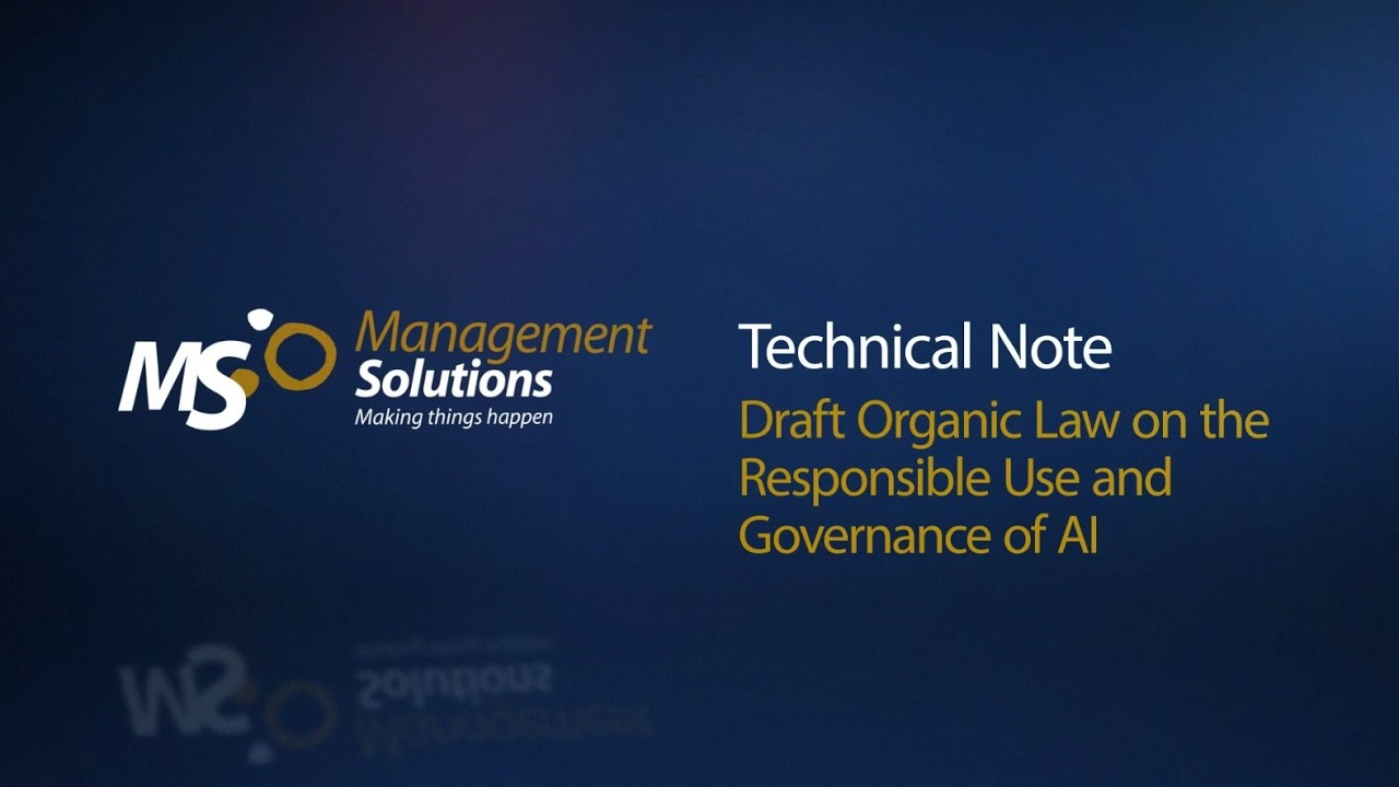 Draft Organic Law on the Responsible Use and Governance of AI