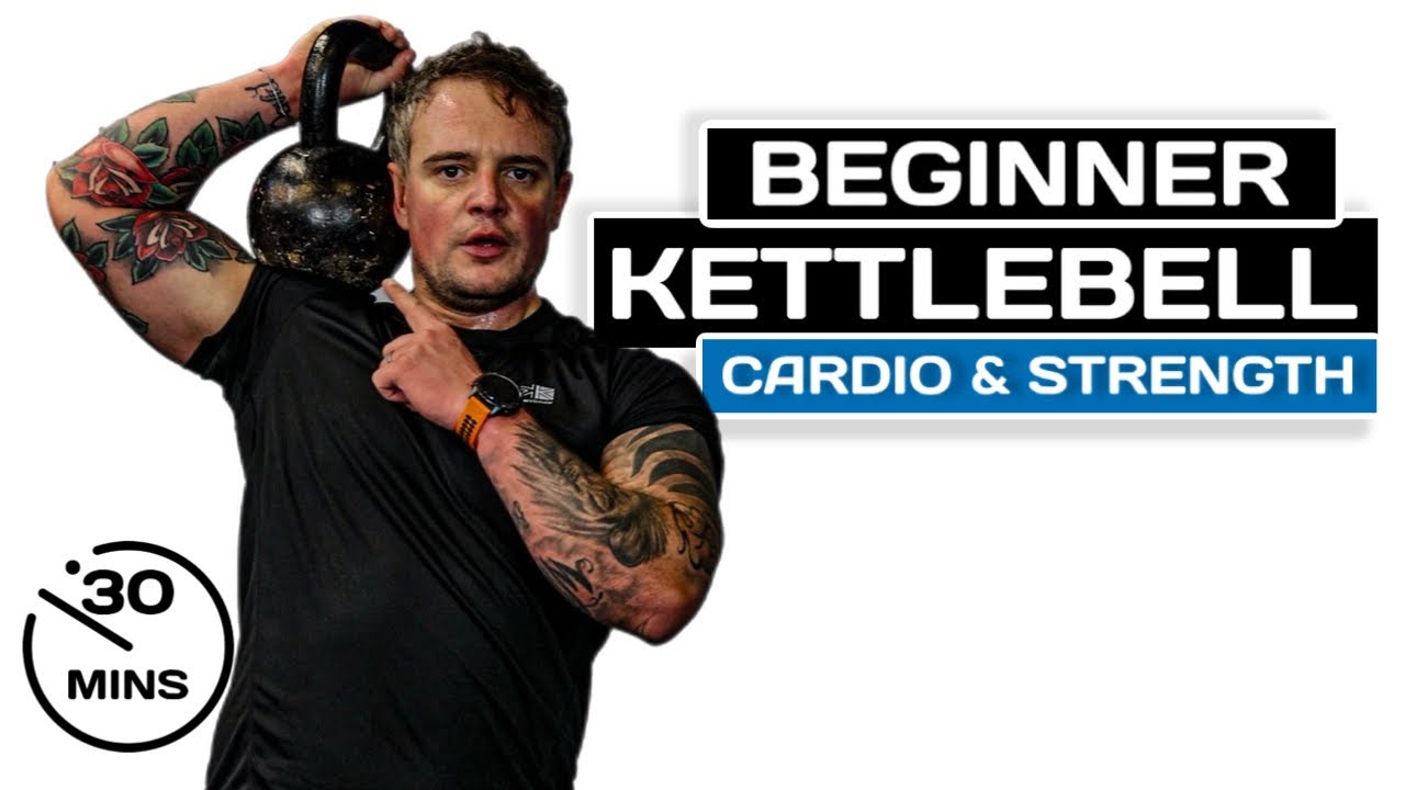 30 Minute KETTLEBELL Workout for Beginners | Cardio & Strength