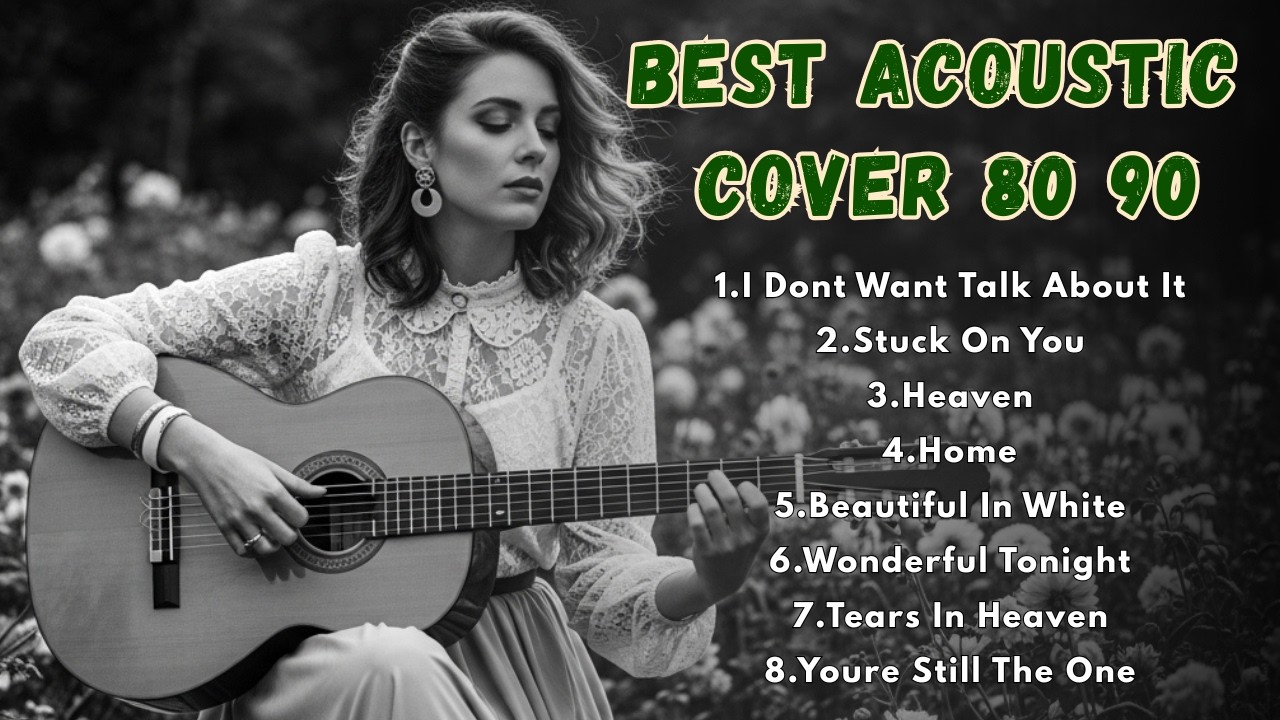Best Acoustic Love Songs 70s 80s 90s 🎸Female Cover -I Dont Want Talk About It,Stuck On You,Home,More