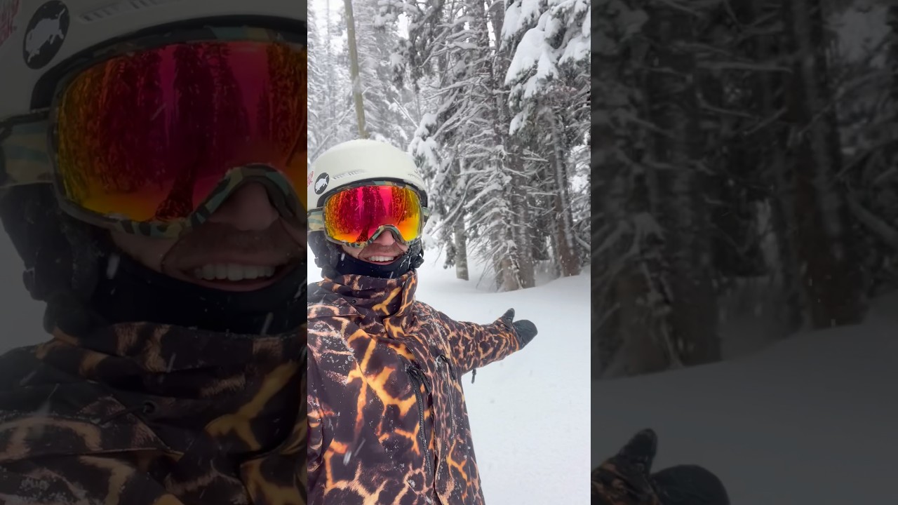 How to Pow Day #snowboarding #parkcity #powday #snow