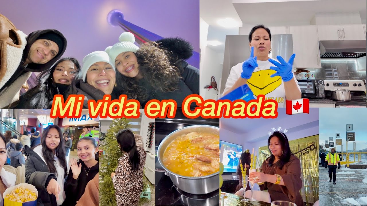 Invierno en Canadá❄️| Downtown Toronto,nieve y Año Nuevo en familia ✨🎉