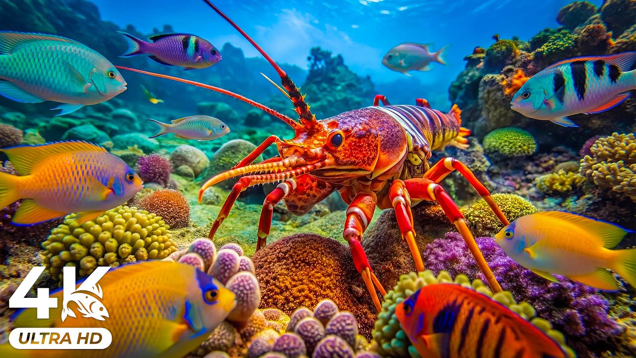 Serene Underwater Creatures in 4K UHD – Soft Marine Life Scenes for Deep Sleep