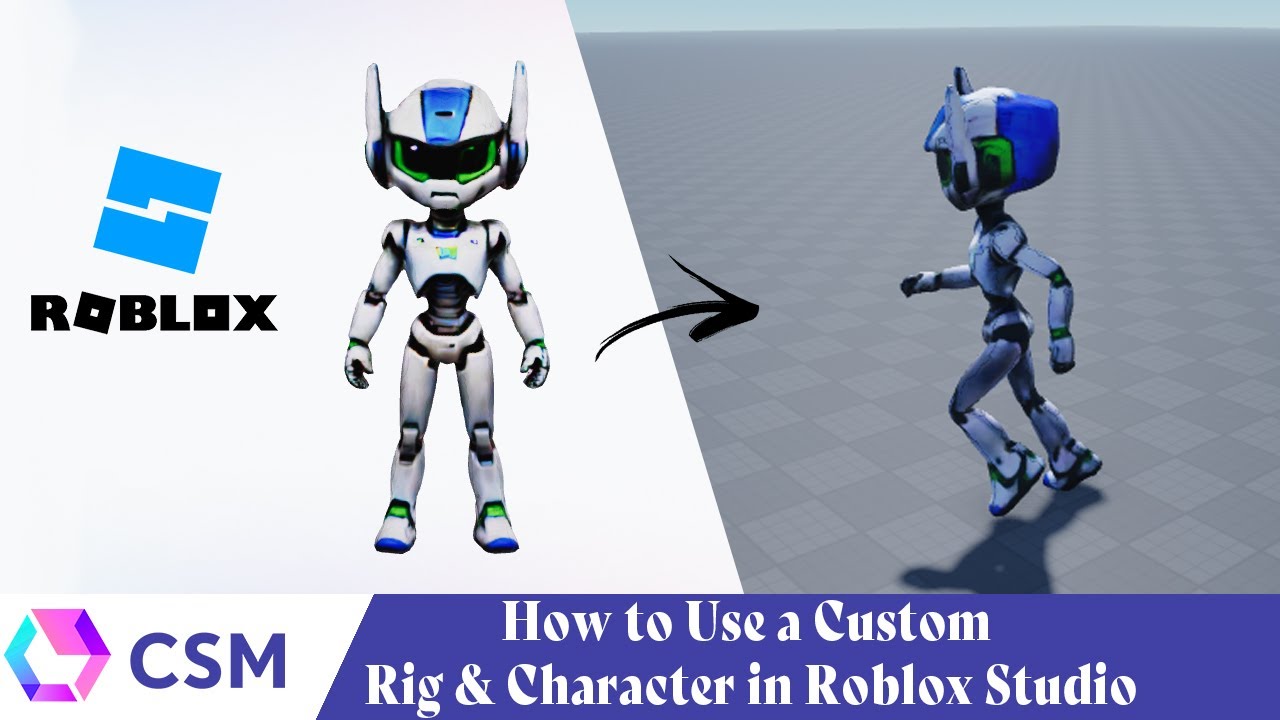CSM — Как использовать пользовательскую модель персонажа и риг в Roblox Studio