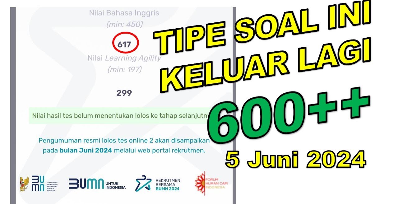 TIPE SOAL ASLI INI KELUAR LAGI || TBI BUMN 2024 (Structure)