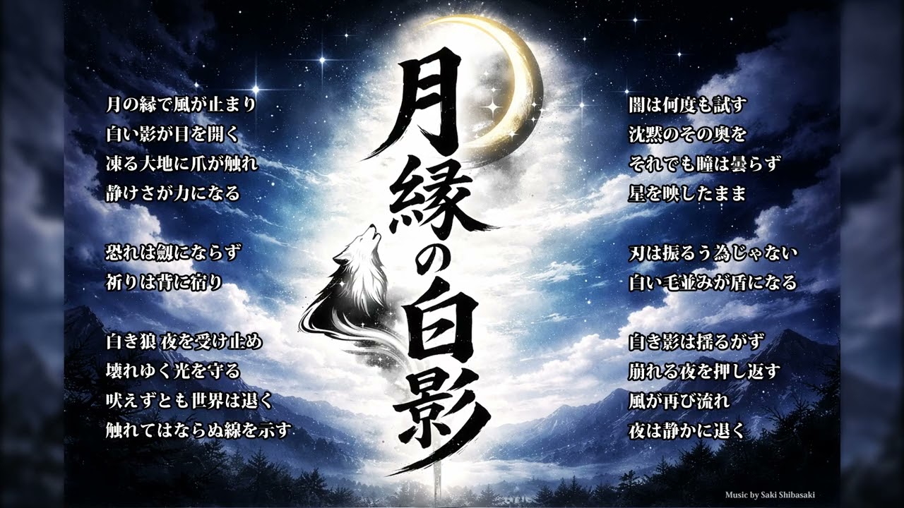 ♬ 月縁の白影