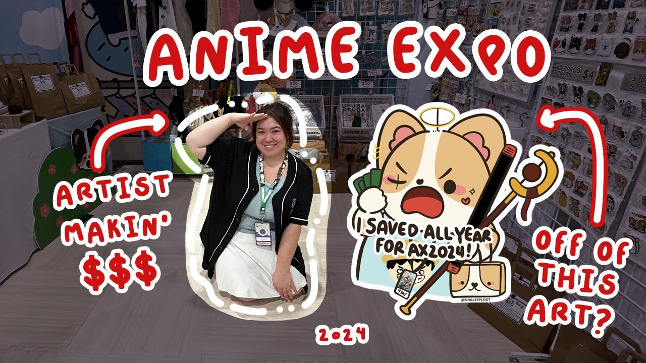 ARTIST MAKING $$$ AT ANIME EXPO 2024 | Single Sploot | Artist Vlog | Artist Alley Exhibitor