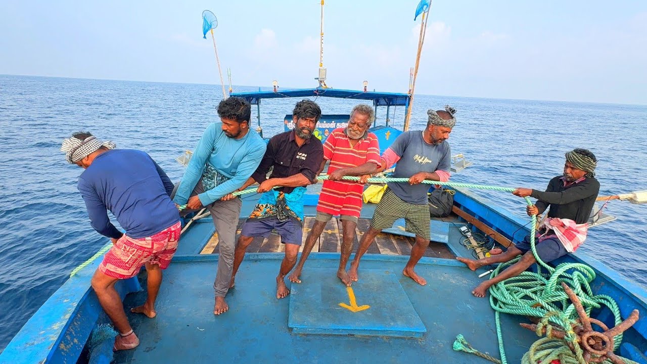 Ohh❗New Boat First Day 💢 Expecting more Fishes 🐠🐟 Deep Sea 