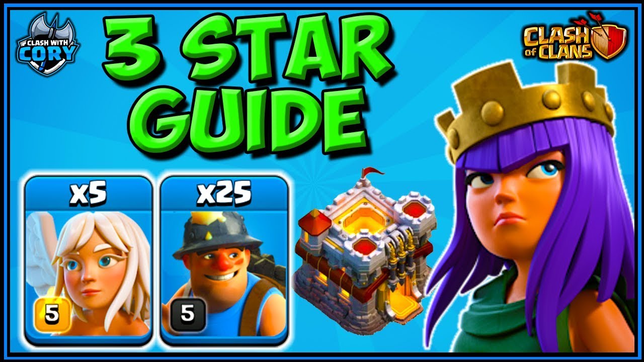 Queen Charge MINERS! BEST Attack Strategy at TH11! CLASH OF CLANS