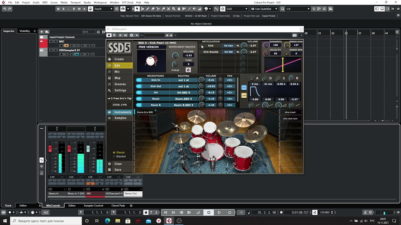 Обзор бесплатного музыкального софта ч.1.1 Steven Slate Drums 5.5 Free обзор настроек и возможностей