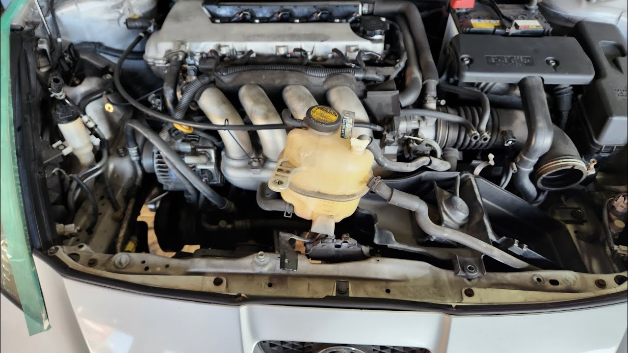 TOYOTAセリカ2ZZエンジン修理【オイル漏れ】フロントカバー&オイルパン脱着→ウォーターポンプ&サーモスタット交換