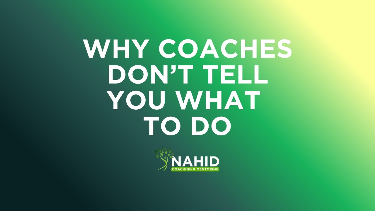Inside the Coaching Conversation: Why Coaches Don't Tell You What to Do