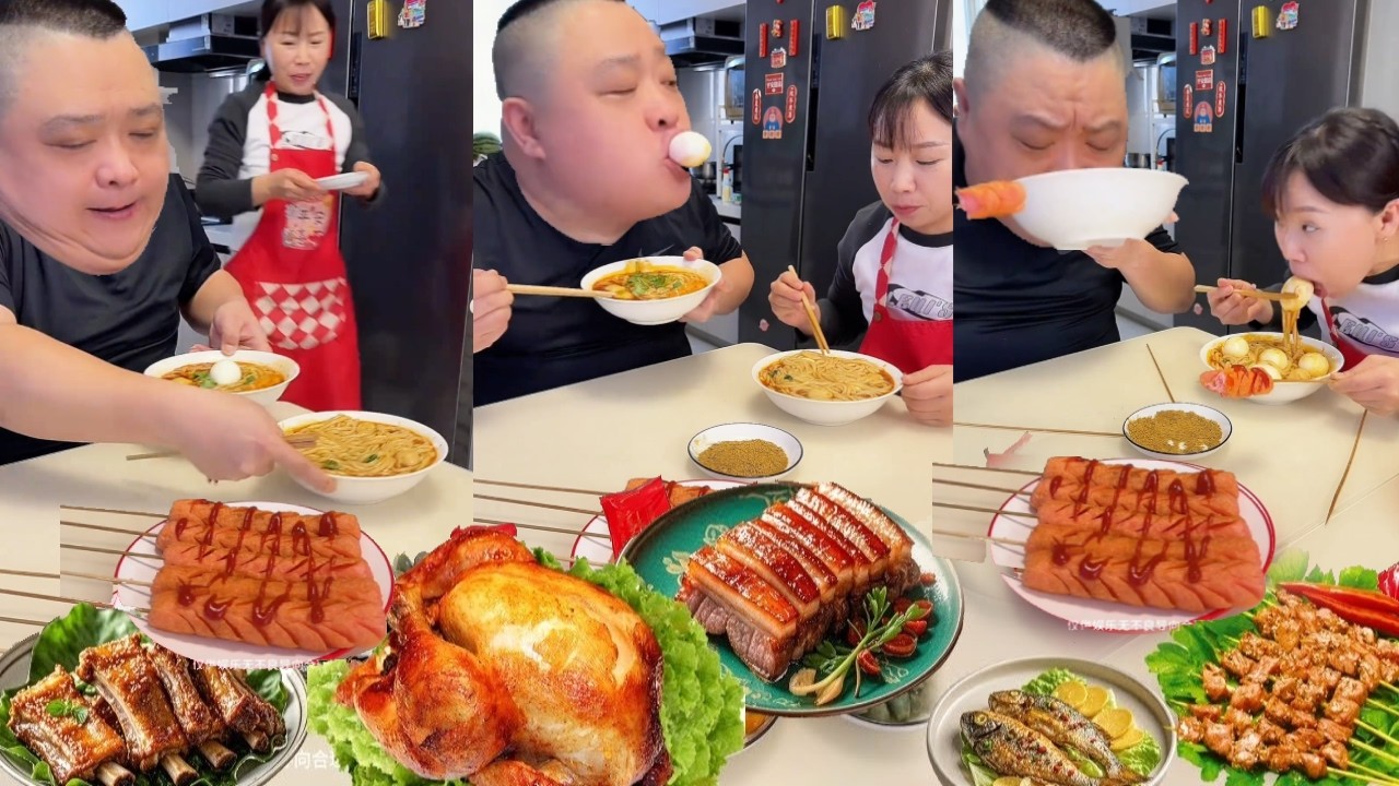 好心把雞蛋藏麵條裡給蠢老公吃，結果他非要跟我換，最後沒吃到雞蛋後悔哭了【胖嫂美食】