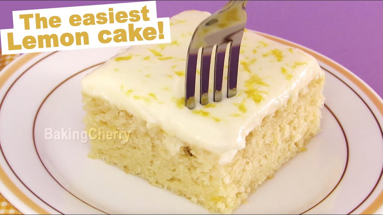 THE EASIEST LEMON CAKE EVER! Quick and Easy Lemon Cake Recipe