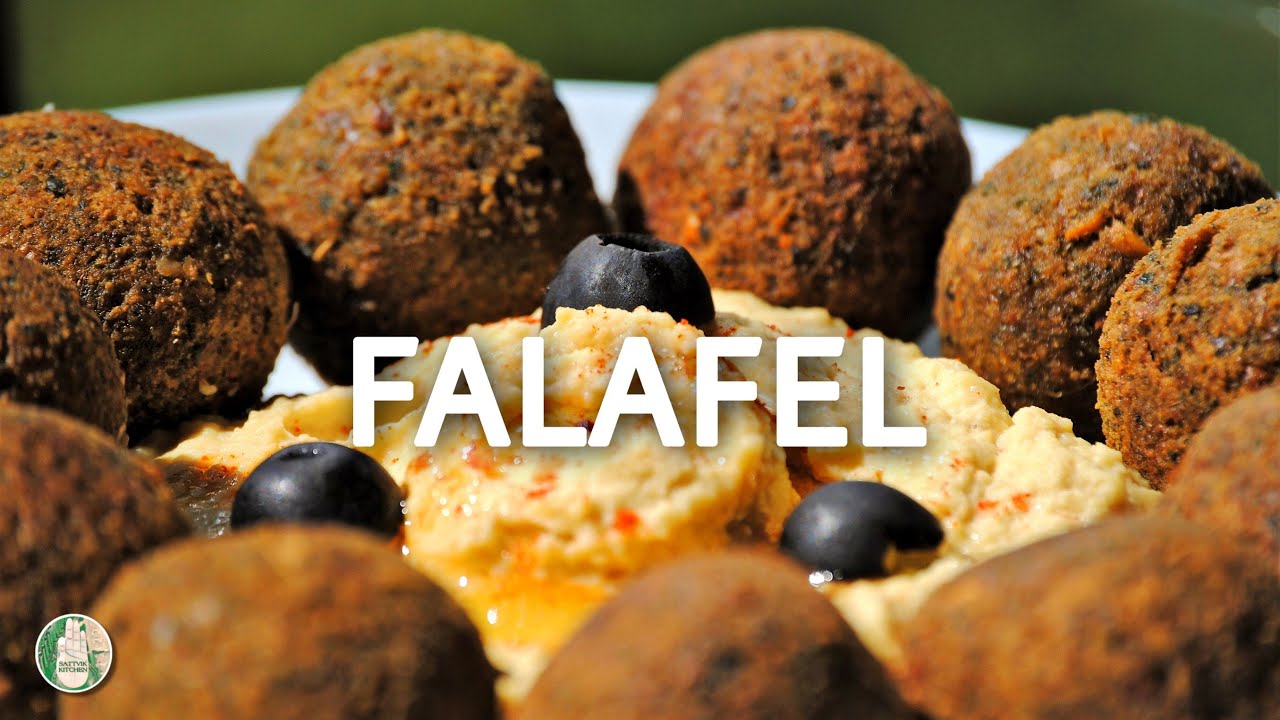 Falafel recipe Pita bread Hummus No Onion No Garlic फालाफेल पीटा पोकेट ફલાફેલ પિટાપોકેટ Sattvik