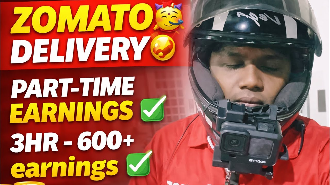 💸🤑Zomato part time job salary with proof 😎💯# Chennai # motovlog# Zomato # tamilvlog # deliveryboy 