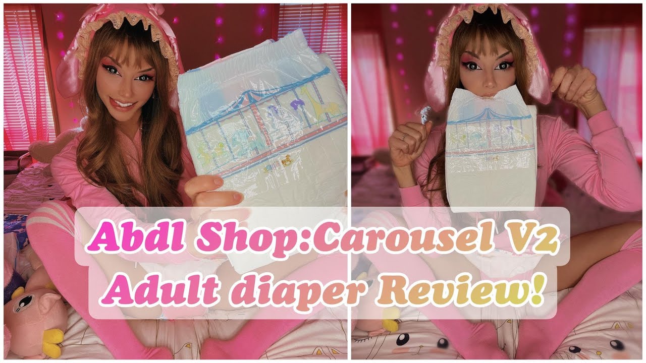 ABDL Shop : Carousel Adult Diaper | Unboxing & Review!!