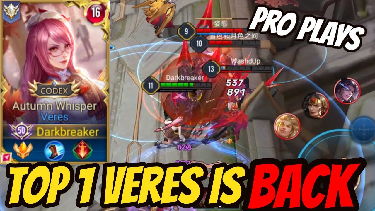 TOP 1 VERES PRO GAMEPLAY - BEST VERES BUILD   | AoV | 傳說對決 | RoV | Li&ecirc;n Qu&acirc;n Mobile