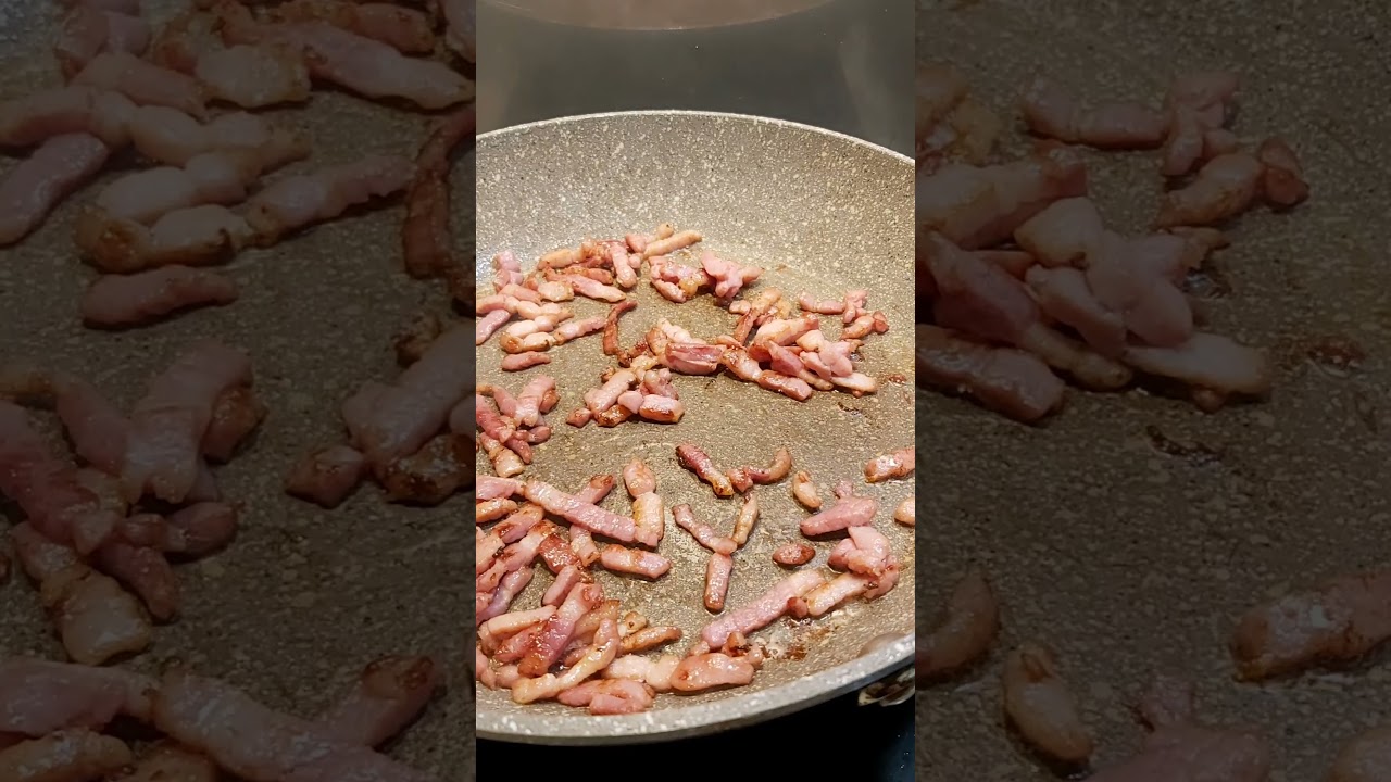Uova e pancetta croccante