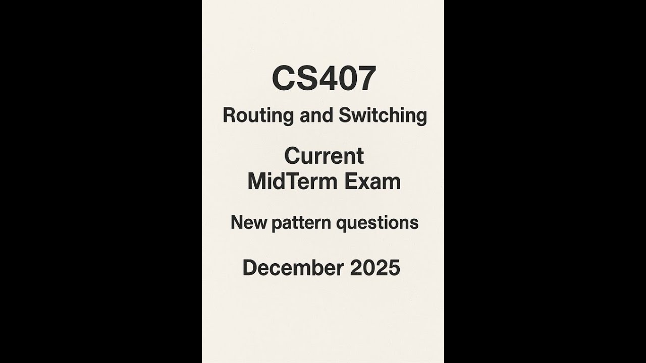 CS407 Current MidTerm Paper New Pattern Questions- December 2025