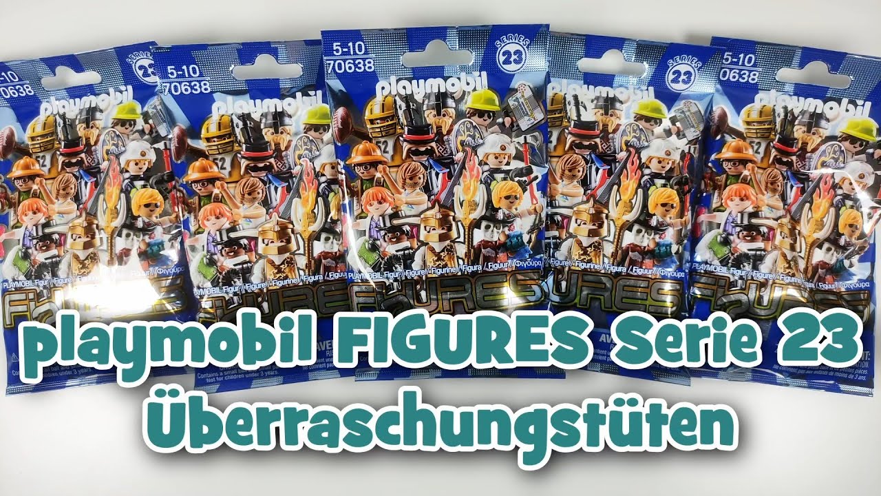 Was ist drin? | playmobil FIGURES Serie 23 | 5 blaue Überraschungstüten | UNBOXING