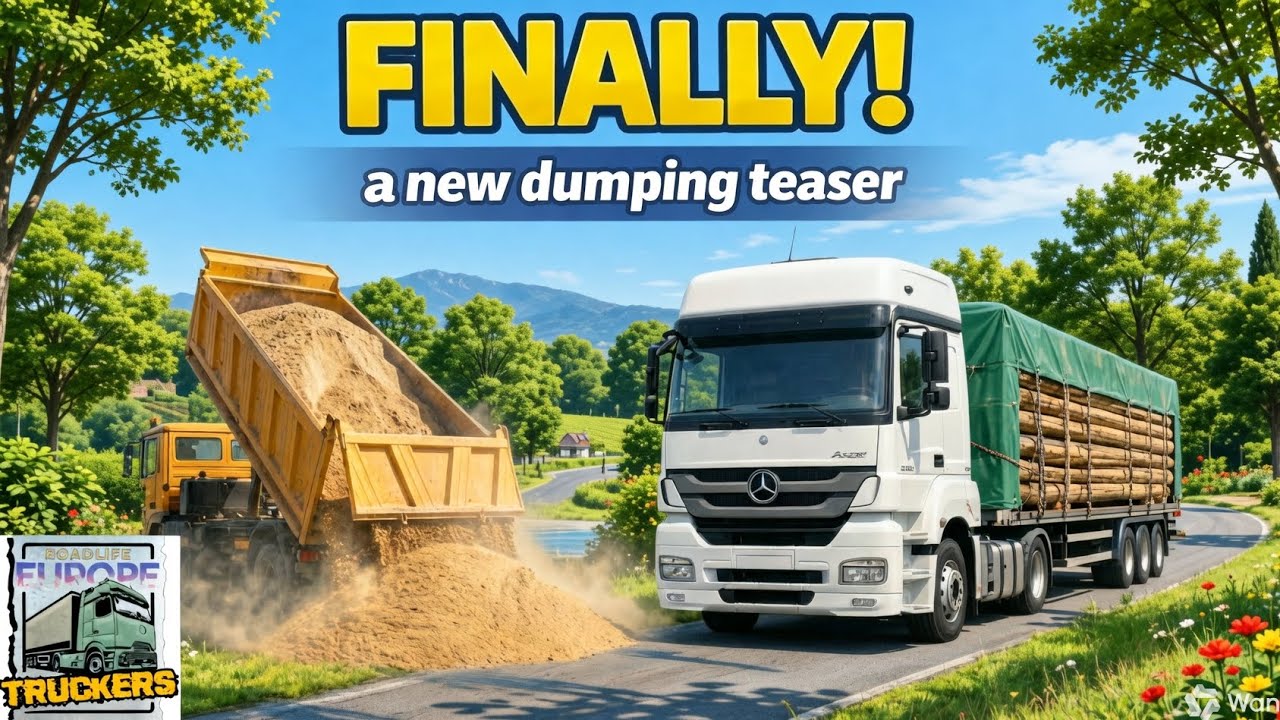 FINALLY Roadlife Europe Truckers new dump truck teaser