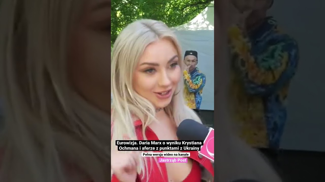 Eurowizja. Daria Marx o wyniku Krystiana Ochmana i aferze z punktami z Ukrainy #shorts