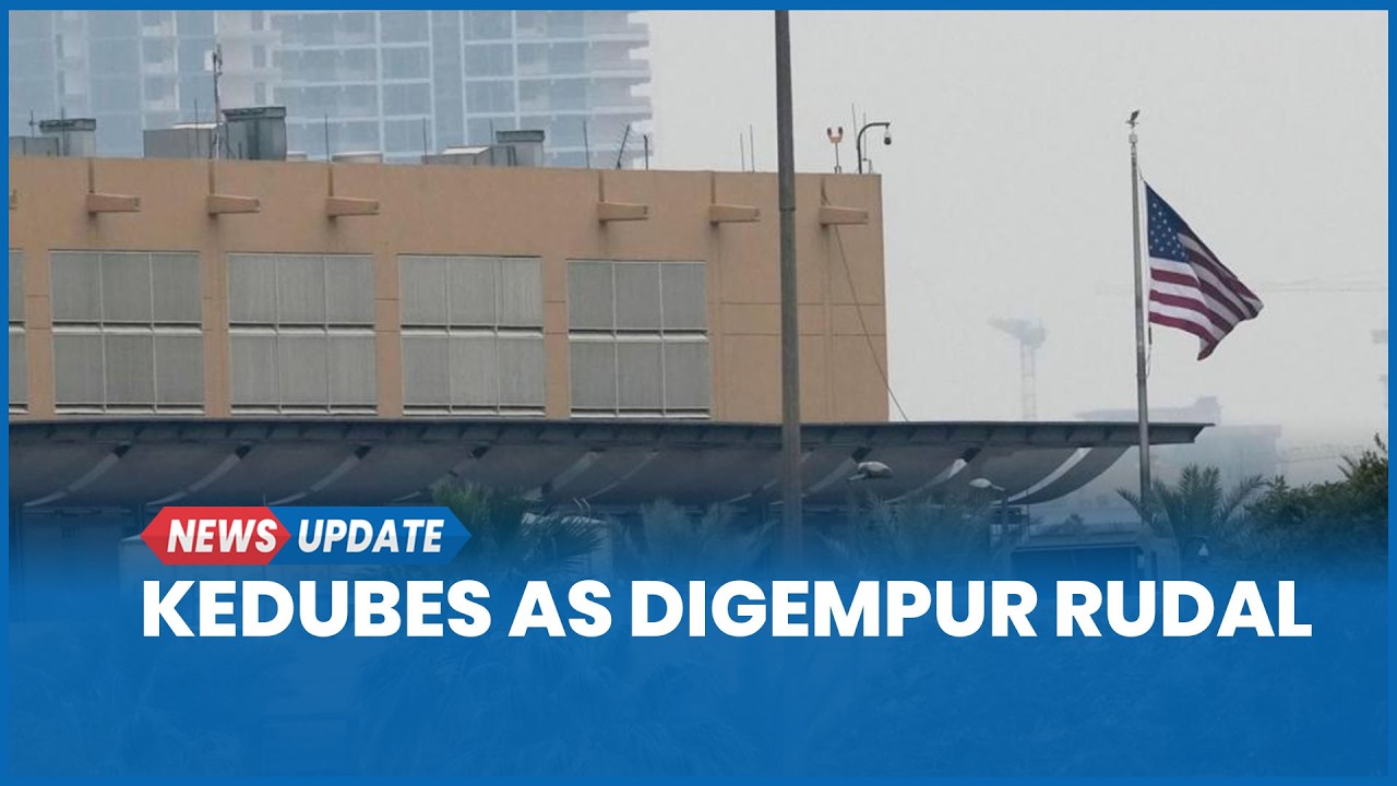 Kedutaan Besar AS di Baghdad Digempur Rudal, Atap Gedung dan Landasan Helikopter Terbakar