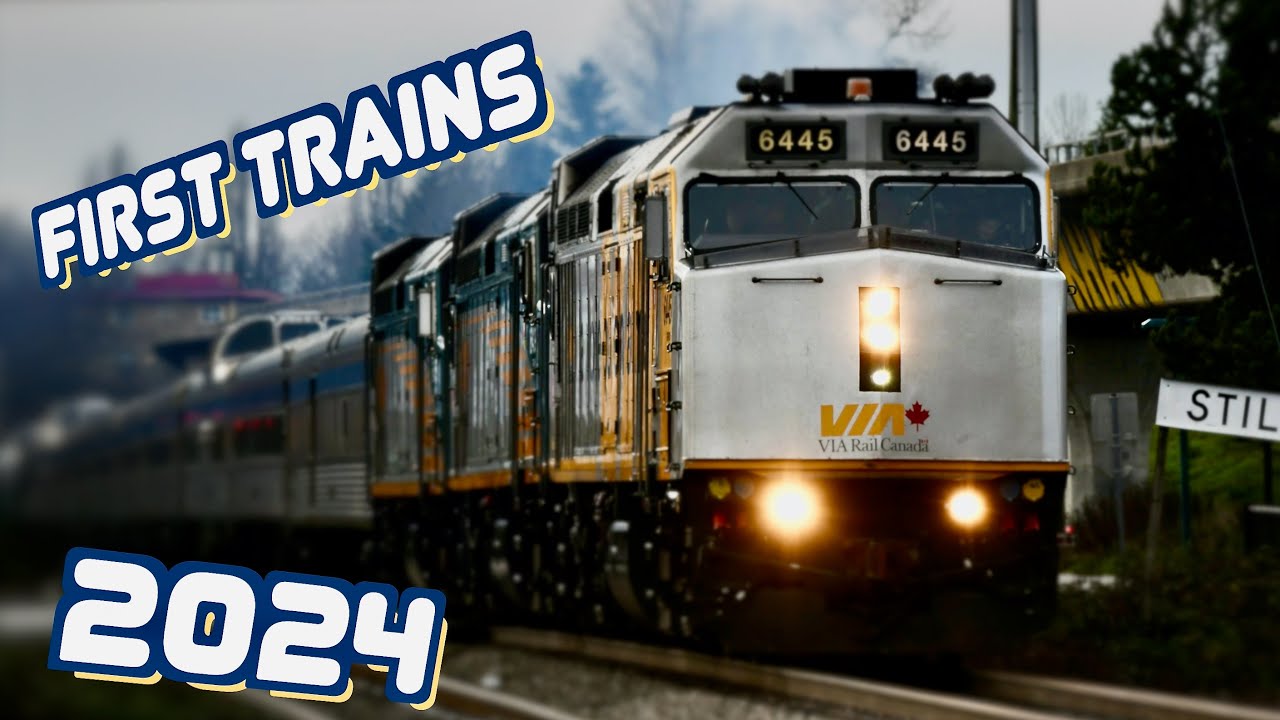 First Trains of 2024: Amtrak, VIA Rail and BNSF