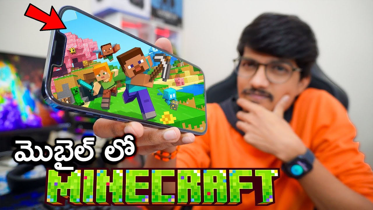 Playing Minecraft Mobile for the First Time 💀