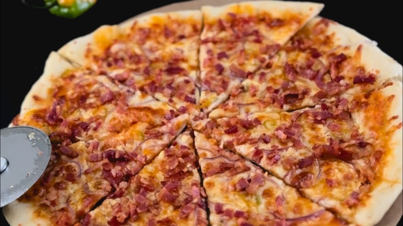 Crispy Bacon Bits Pizza | Cooking Video Recipe