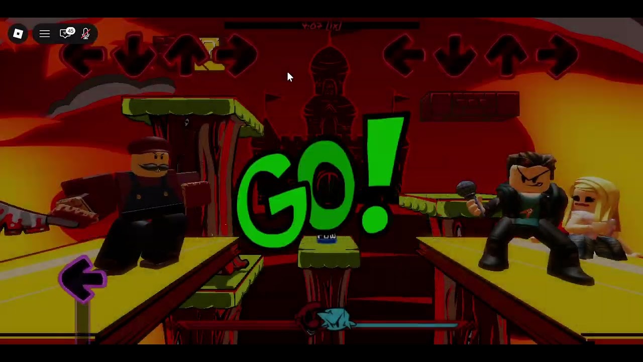 Fnf roblox : Mario tas bien? 😐 te noto algo raro