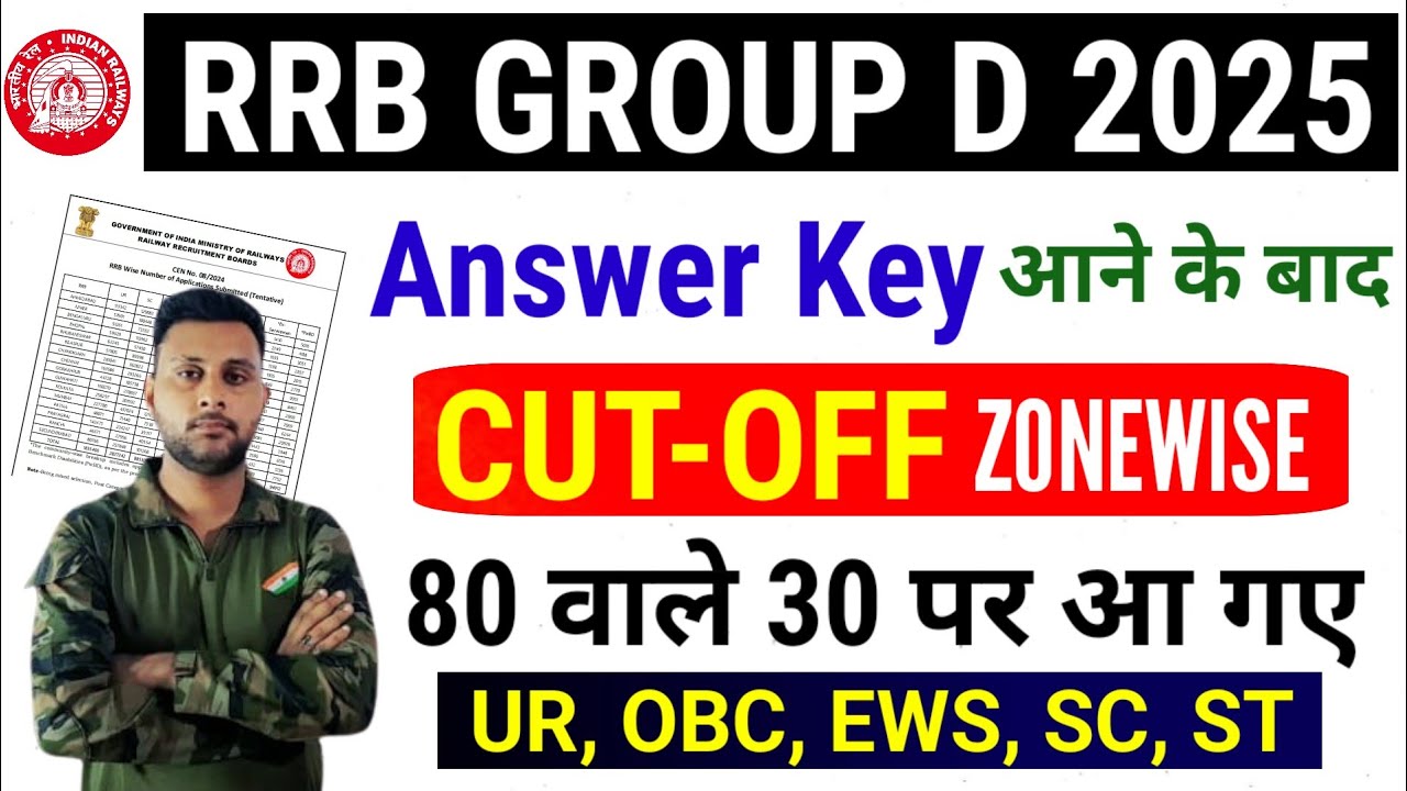 RRB GROUP D EXAM CUTOFF 2025 | RRC GROUP D CUTOFF 2025 | RAILWAY GROUP D CUTOFF 2025 | GROUP D |