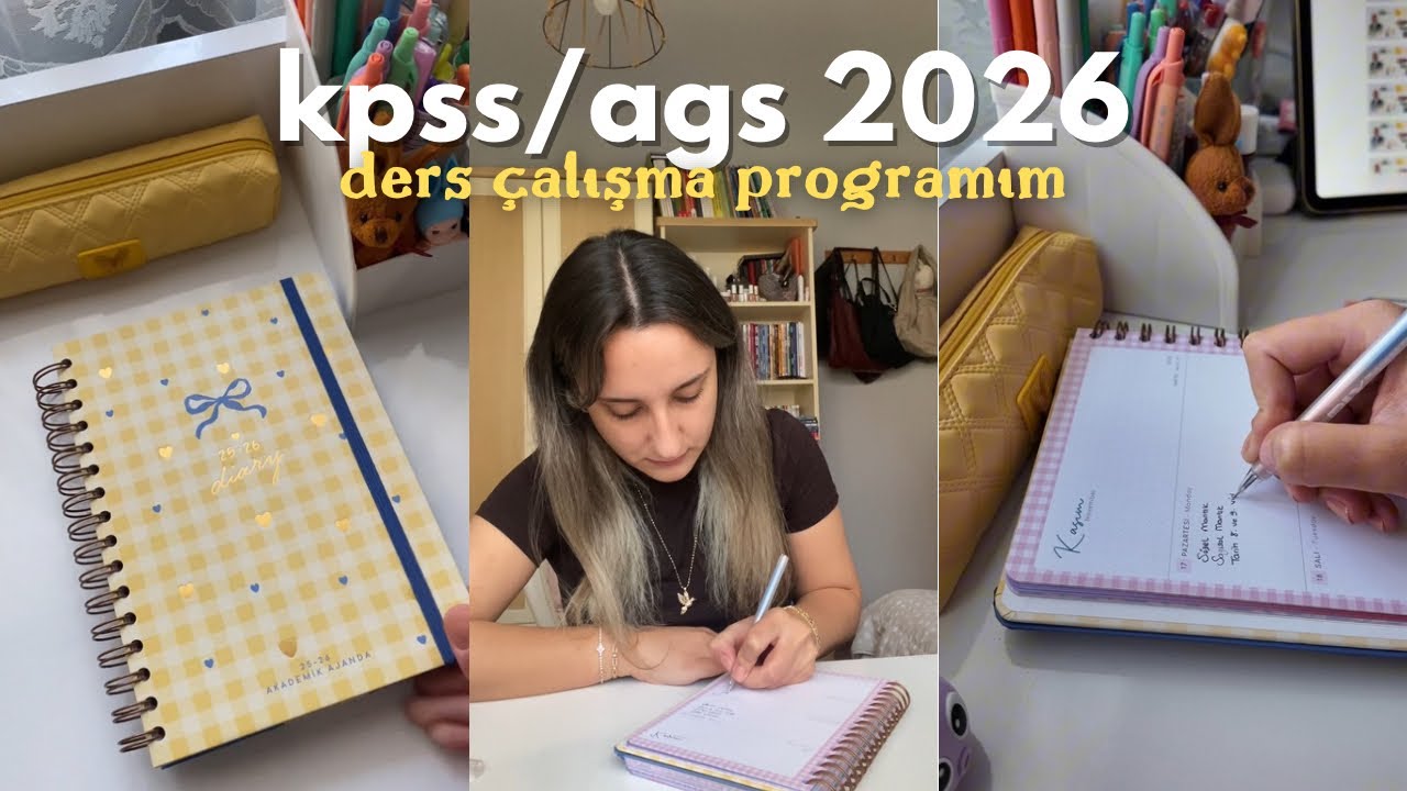 KPSS/AGS 2026 | Ders &Ccedil;alışma Programım 📚🙇&zwj;♀️ 