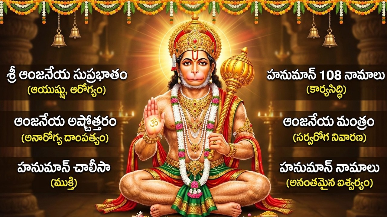 శ్రీ హనుమాన్ భక్తి పాటలు | Anjaneya Swamy Songs | Powerful Hanuman Telugu Bhakti Songs
