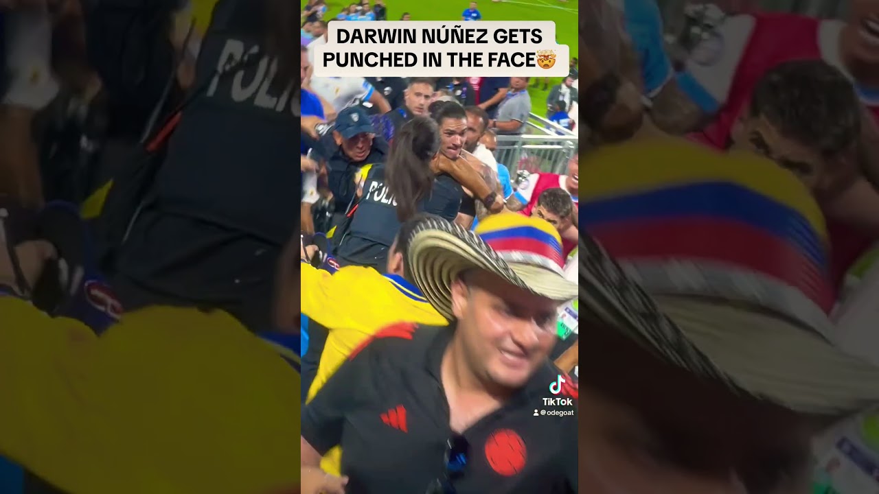 Darwin N&uacute;&ntilde;ez vs Colombia Fans‼️ #colombia#uruguay#darwinnunez#copaamerica#FYP#TikTok #Viral#Explore