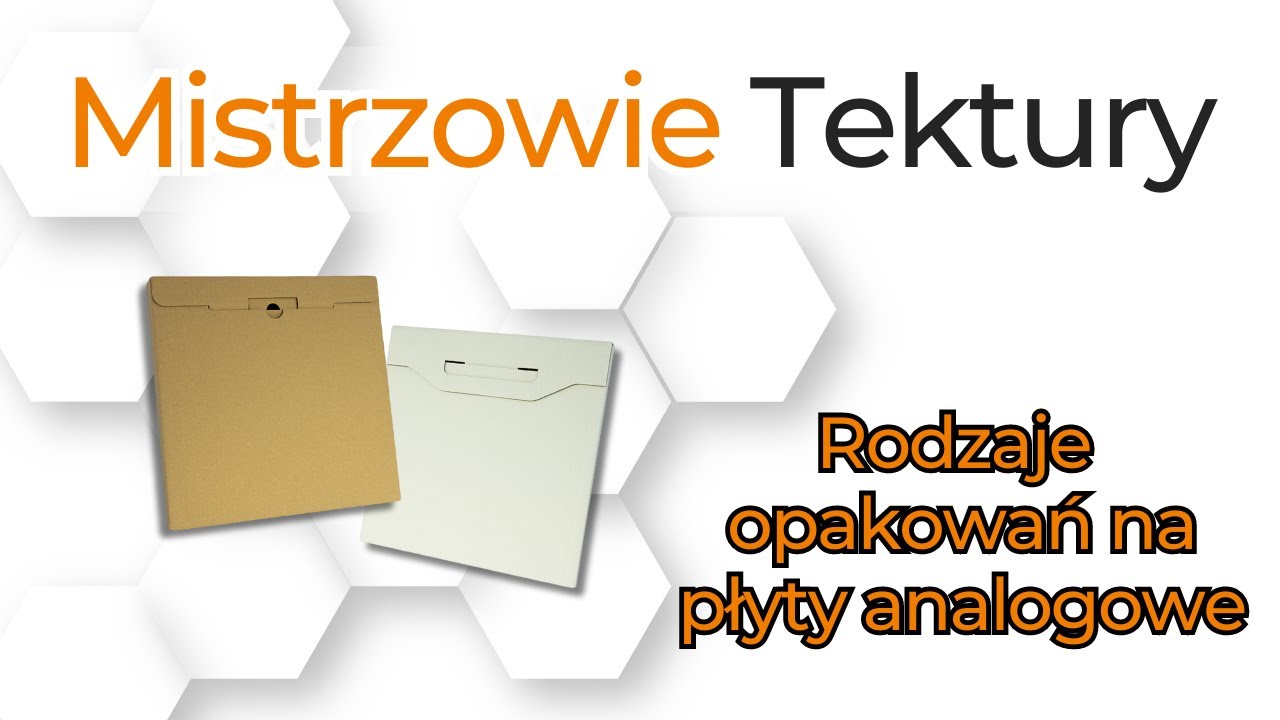 Mistrzowie Tektury. Różne opakowania, kartony na płytę gramofonową.