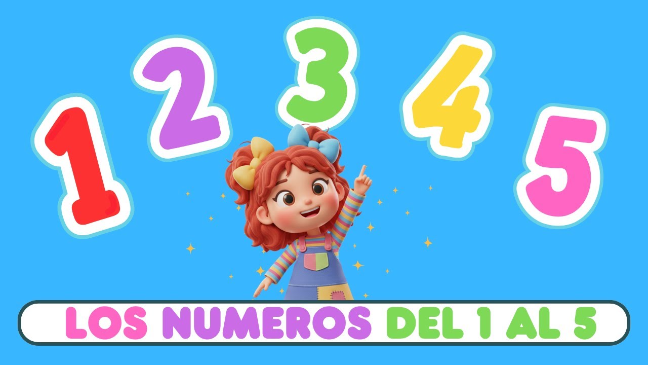 Los números del 1 al 5 para bebés 🔢 | Videos Educativos / #videosparaniños
