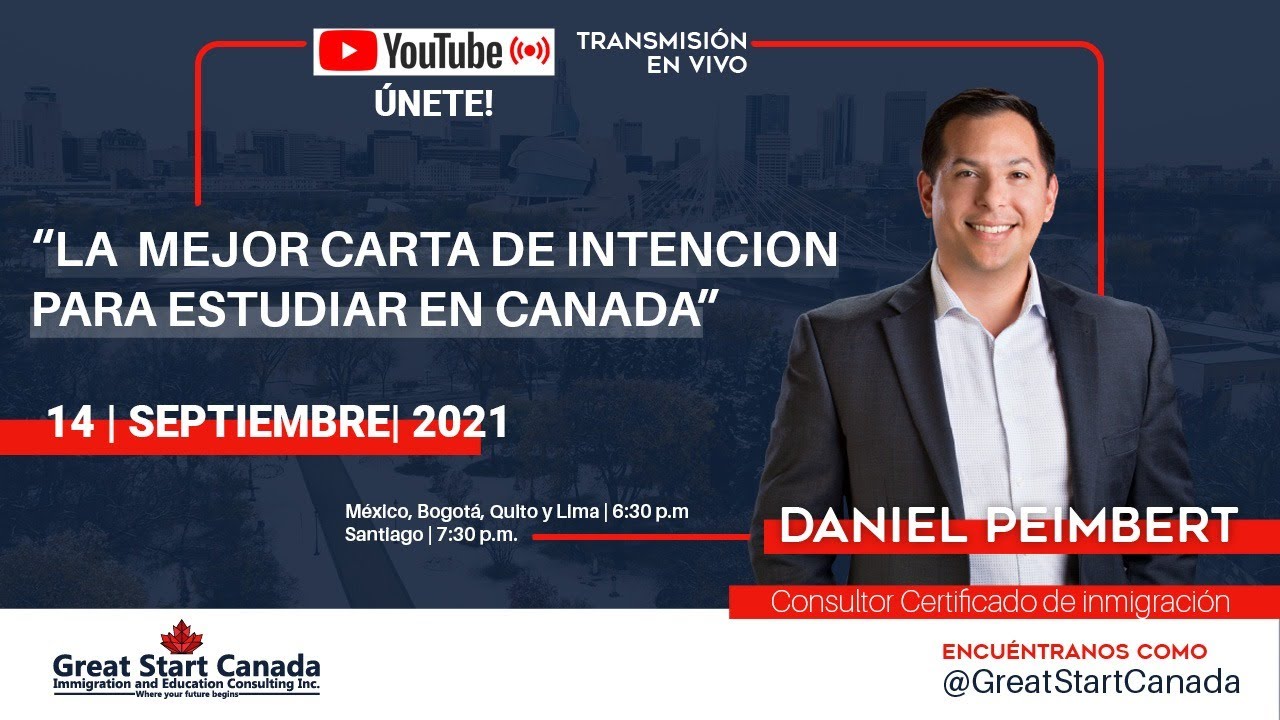 Como escribir la carta de intención para estudiar en Canadá