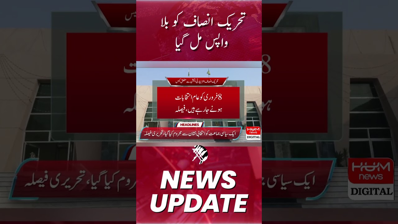 PTI | Tehreek-e-Insaf got the bat sign back | Election 2024